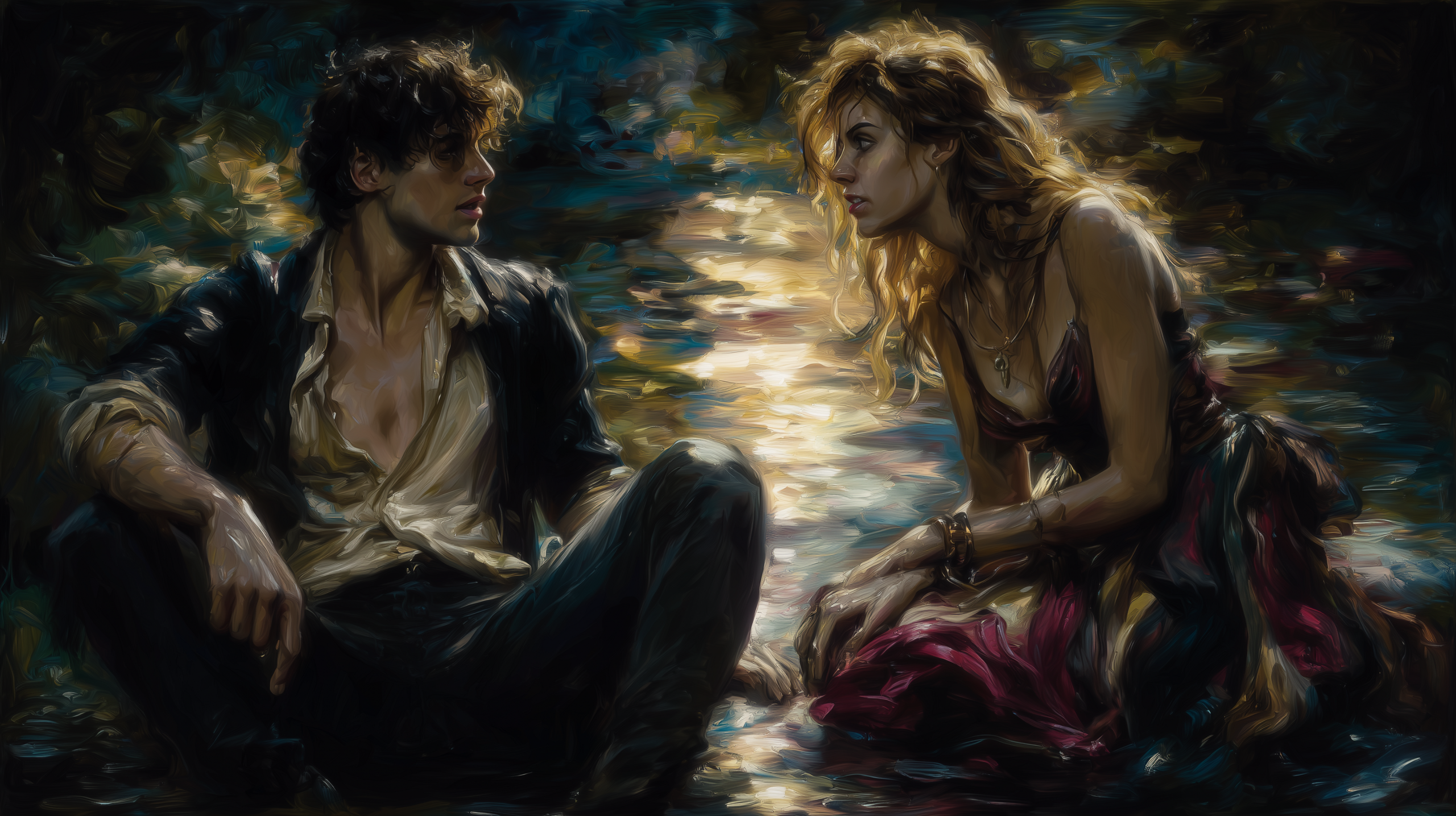 A couple meet at twilight 04